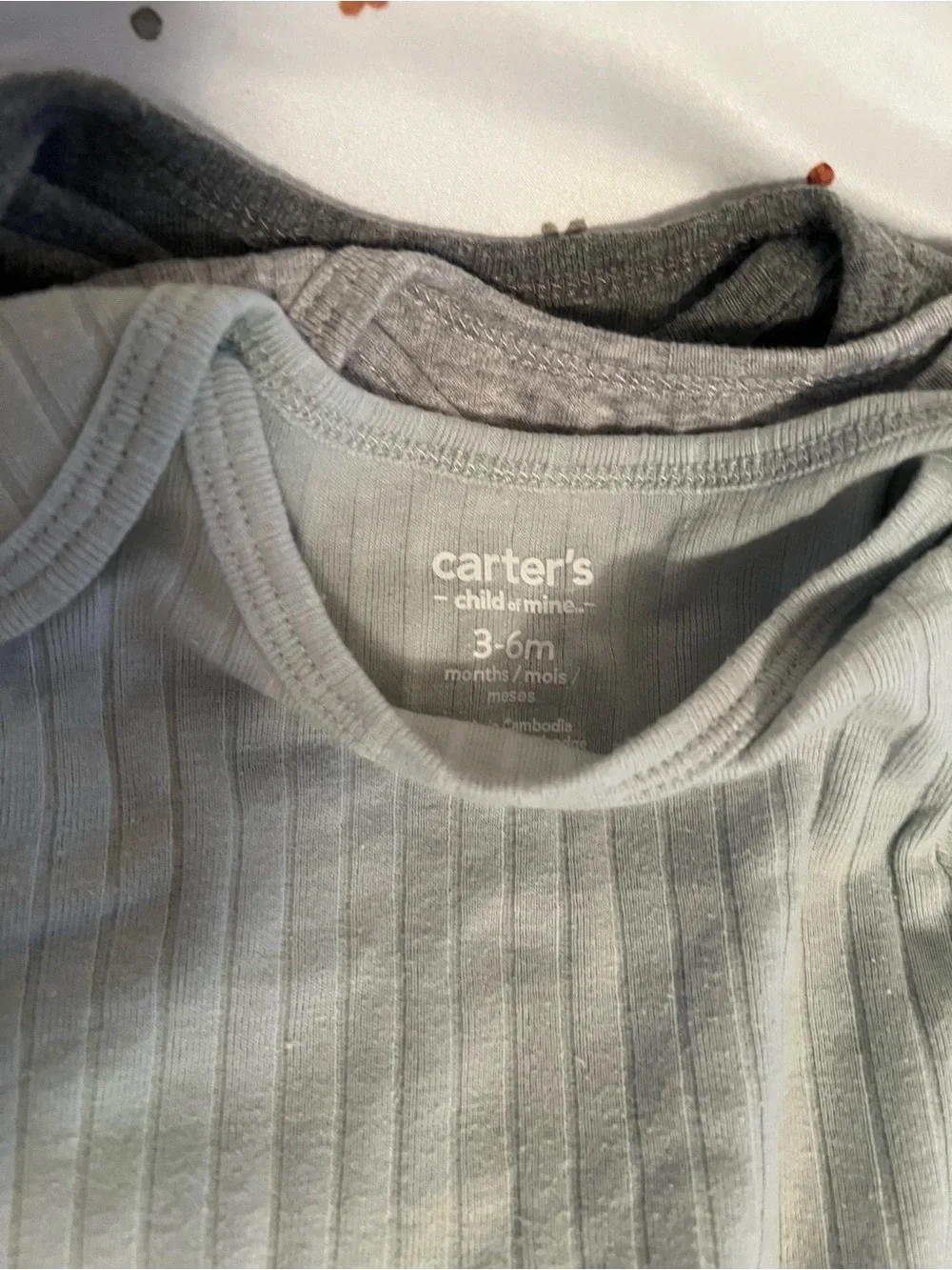 Carters Baby Short-Sleeve One-Piece Bodysuits 3-6 months